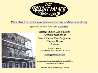Web site www.biscuit-palace.com, The Palace