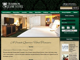 Web site www.bourbonorleans.com, Bourbon Orleans Hotel