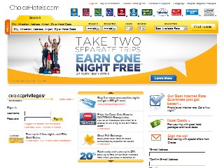 Web site www.choicehotels.com, Sleep Inn