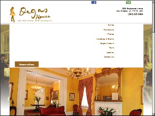 Web site www.degashouse.com, Degas House
