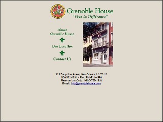 Web site www.grenoblehouse.com, Grenoble House
