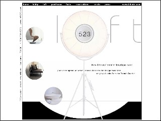 Web site www.loft523.com, Loft 523