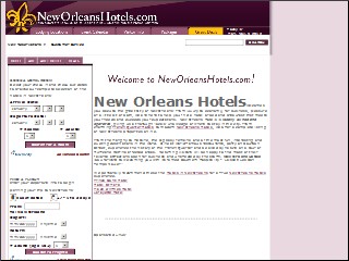 Web site www.neworleanshotels.com, Prince Conti Hotel