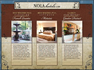 Web site www.nolahotels.com, Clarion Grand Boutique Hotel