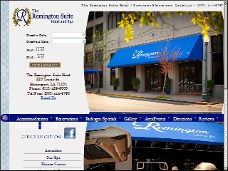 Web site www.remingtonsuite.com, The Remington Suite Hotel & Spa