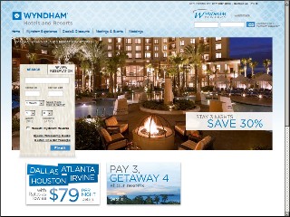 Web site www.wyndham.com, Whitney Wyndham Hotel